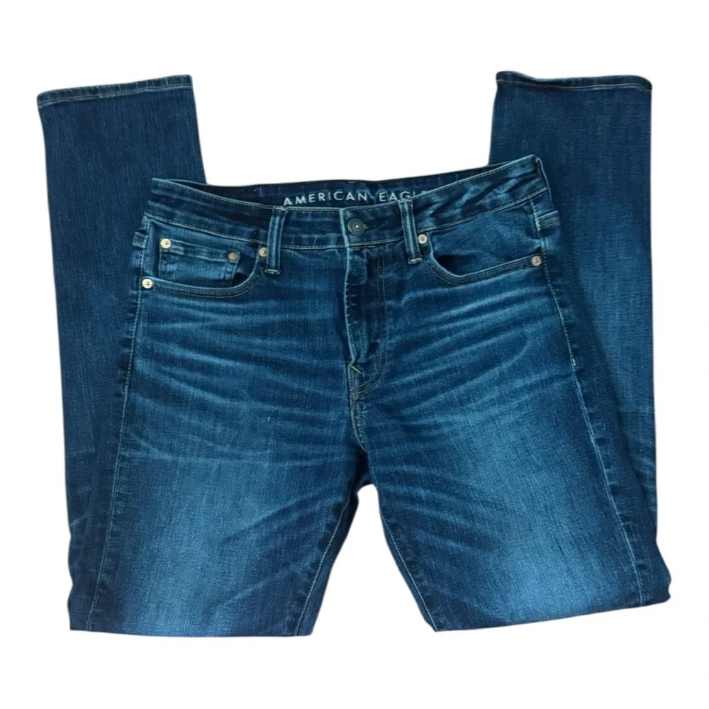 American Eagle Outfitters Men's Blue Slim Jeans